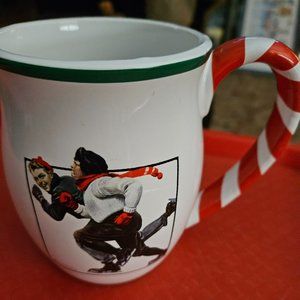 Norman Rockwell large Christmas coffee tea &hot chocolate mug